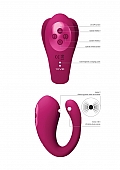 Yoko - Triple Action Vibrator Dual Prongs with Clitoral Pulse Wave - Tester