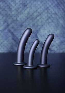 Ouch! - Smooth G-Spot Dildo - 5\'\' / 12 cm - Gun Metal