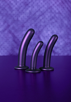 Ouch! - Smooth G-Spot Dildo - 5\'\' / 12 cm - Metallic Purple
