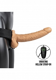 Vibrating Hollow Strapon with Balls - 9'' / 23 cm..