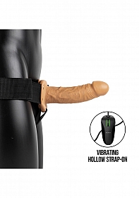 Vibrating Hollow Strapon without Balls - 6'' / 15,5 cm..