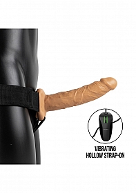 Vibrating Hollow Strapon without Balls - 8'' / 20,5 cm..