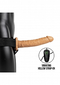 Vibrating Hollow Strapon without Balls - 10'' / 24,5 cm..
