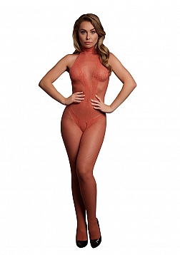 Fishnet and Lace Bodystocking - One Size