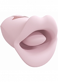 LoveLine - Kiss - 10 Speed Suction & Vibrating Mouth - Silicone - Rechargeable - Waterproof - Pink
