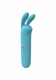 Dona - 10 Speed Vibrating Mini-Rabbit - Silicone - Rechargeable - Waterproof - Blue