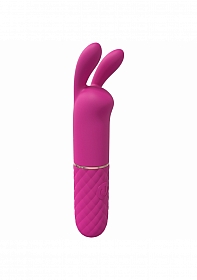 LoveLine - Dona - 10 Speed Vibrating Mini-Rabbit - Silicone - Rechargeable - Waterproof - Pink
