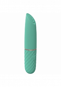 Beso - 10 Speed Vibrating Mini-Lipstick - Silicone - Rechargeable - Waterproof - Green