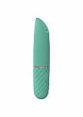 LoveLine - Beso - 10 Speed Vibrating Mini-Lipstick - Silicone - Rechargeable - Waterproof - Green