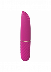 Beso - 10 Speed Vibrating Mini-Lipstick - Silicone - Rechargeable - Waterproof - Pink