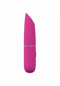 LoveLine - Beso - 10 Speed Vibrating Mini-Lipstick - Silicone - Rechargeable - Waterproof - Pink