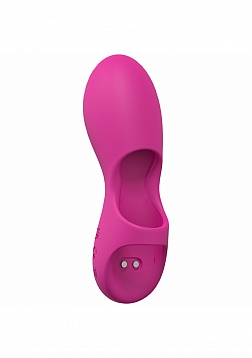 Joy - 10 Speed Finger Vibe - Silicone - Rechargeable - Waterproof - Pink