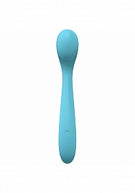 LoveLine - Juicy - 10 Speed Flexible Vibe - Sealed Silicone - Rechargeable - Submersible - Blue 