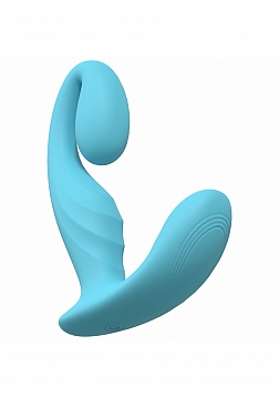 LoveLine - Bliss  - 10 Speed Dual Motor Vibe - Sealed Silicone - Rechargeable - Submersible - Blue