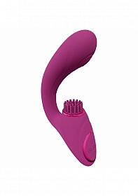 Gen - Triple G-Spot Vibrator with Pulse Wave  - Pink