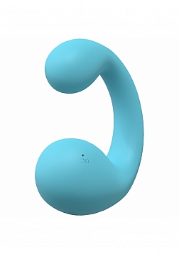 LoveLine - Playful  - 10 Speed Dual Motor Vibe - Sealed Silicone - Rechargeable - Submersible - Blue