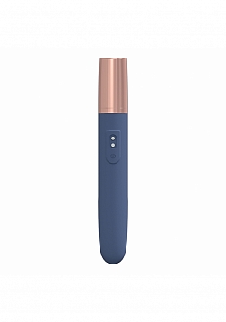 The Traveler - 10 Speed Travel Vibe - Silicone - Rechargeable - Waterproof - Blue/Grey