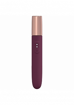 The Traveler - 10 Speed Travel Vibe - Silicone - Rechargeable - Waterproof  Burgundy