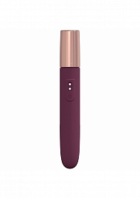 The Traveler - 10 Speed Travel Vibe - Silicone - Rechargeable - Waterproof  Burgundy