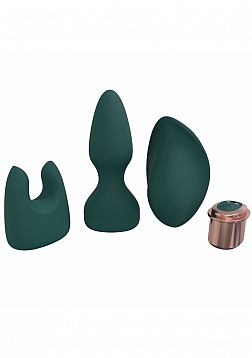 Ultimate Kit - 10 Speed - Silicone - Rechargeable - Waterproof - Forest Green