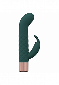 Devotion - 10 Speed Mini-Rabbit - Silicone - Rechargeable - Waterproof - Forest Green