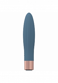 LoveLine - Fame - 10 Speed Mini-Vibe - Silicone - Rechargeable - Waterproof - Blue/Grey