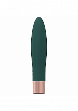 Fame - 10 Speed Mini-Vibe - Silicone - Rechargeable - Waterproof - Forest Green