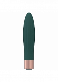 Fame - 10 Speed Mini-Vibe - Silicone - Rechargeable - Waterproof - Forest Green