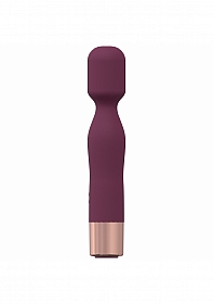 LoveLine - Glamour - 10 Speed Mini-Wand - Silicone - Rechargeable - Waterproof – Burgundy