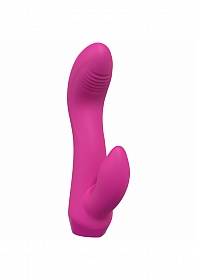 Empower - Dual Motor 10 Speed Rabbit - Silicone - Rechargeable - Waterproof  Pink