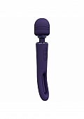 Kiku - Rechargeable Double Ended Wand with Innovative G-Spot Flapping Stimulator - Purple