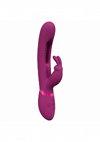 Mika -  Triple Rabbit with G-Spot Flapping - Pink