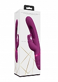 Mika - Rechargeable Triple Motor - Vibrating Rabbit With Innovative G-Spot Flapping Stimulator - Pin