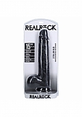 RealRock Ultra Realistic Skin - Extra Large Straight with Balls 15\