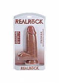 RealRock Ultra Realistic Skin - Extra Thick Straight with Balls 9\