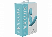 LoveLine - Bliss  - 10 Speed Dual Motor Vibe - Sealed Silicone - Rechargeable - Submersible - Blue