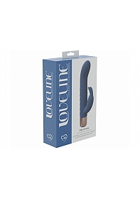 LoveLine - Devotion - 10 Speed Mini-Rabbit - Silicone - Rechargeable - Waterproof - Blue/Grey
