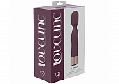 LoveLine - Glamour - 10 Speed Mini-Wand - Silicone - Rechargeable - Waterproof – Burgundy