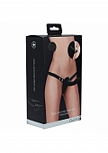Ouch! - Dual Silicone Strap-On - Adjustable - Black