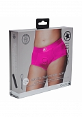 Ouch! Vibrating Strap-on Brief - Pink - XL/XXL