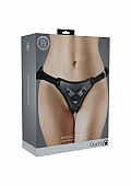 Ouch! - Metallic Strap-On Harness - Gunmetal