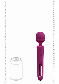 Kiku - Rechargeable Double Ended Wand with Innovative G-Spot Flapping Stimulator - Pink
