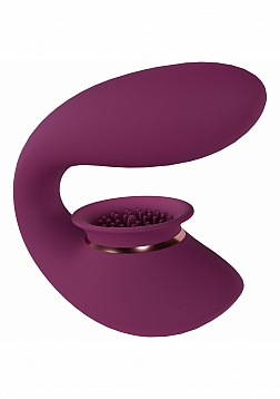 Twitch 3 - Rechargeable Vibrator & Suction - Silicone - 10 Speed - Burgundy