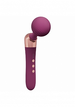 LoveLine - Serenity Wand - 10 Speed Wand - Silicone - Rechargeable - Splashproof - Burgundy