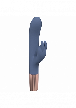 LoveLine - Traveler Rabbit - 10 Speed Wand - Silicone - Rechargeable - Splashproof - Blue/Grey