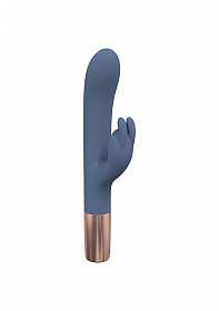 LoveLine - Traveler Rabbit - 10 Speed - Silicone - Rechargeable - Splashproof - Blue/Grey