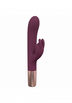 LoveLine - Traveler Rabbit - 10 Speed Wand - Silicone - Rechargeable - Splashproof - Burgundy