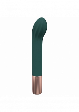 LoveLine - Traveler G-Spot - 10 Speed Wand - Silicone - Rechargeable - Splashproof - Forest Green