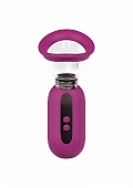 Pumped - Dazzling - Automatic - 5-Speed - Silicone - Rechargeable Vulva & Breast Pump - Pink
