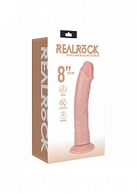 RealRock Ultra Realistic Skin - Vibrating Rechargeable - Regular Curved without Balls 8\